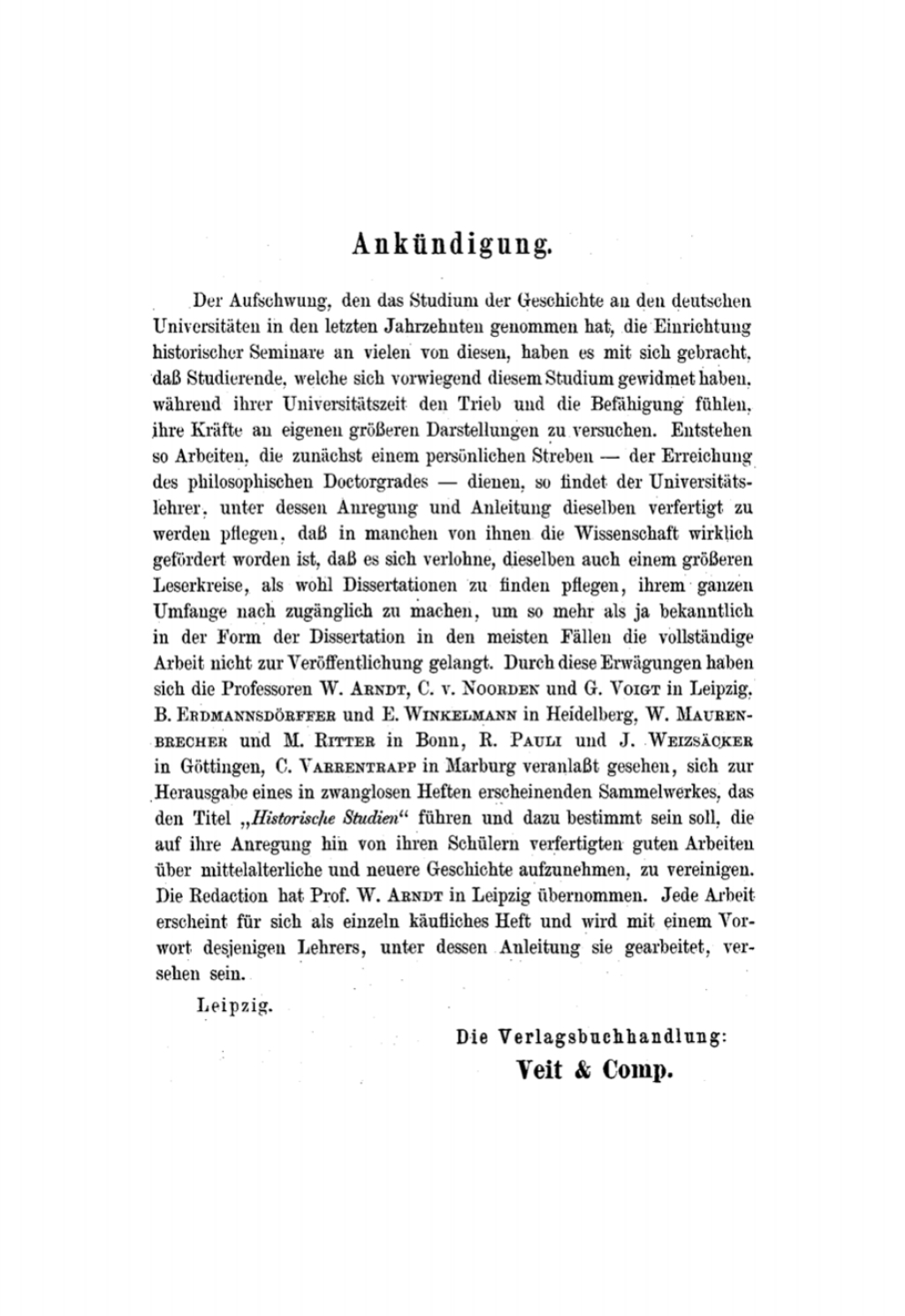 Beiträge zur Kritik der Histoire de mon temps Friedrichs des Grossen 1st Edition