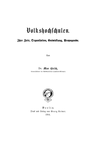 Imagen de portada: Volkshochschulen 1st edition 9783112451557
