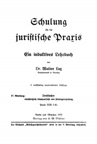 Cover image: Strafsachen (Staatsanwalt–Urheberrechtsverletzung) 3rd edition 9783112451670