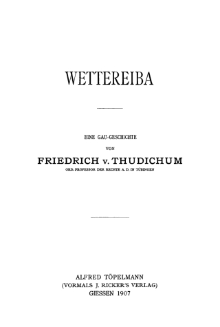 Cover image: Wettereiba 1st edition 9783112455739