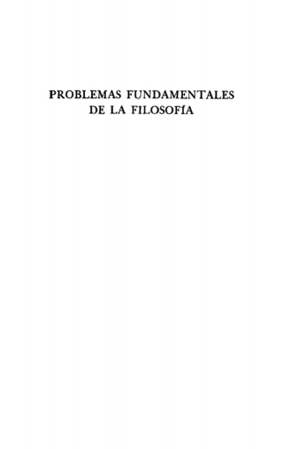 Titelbild: Problemas fundamentales de la filosofía 1st edition 9783112456231
