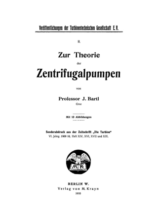 表紙画像: Zur Theorie der Zentrifugalpumpen 1st edition 9783112466476