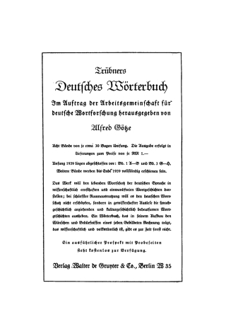 Imagen de portada: 1939 1st edition 9783112466995
