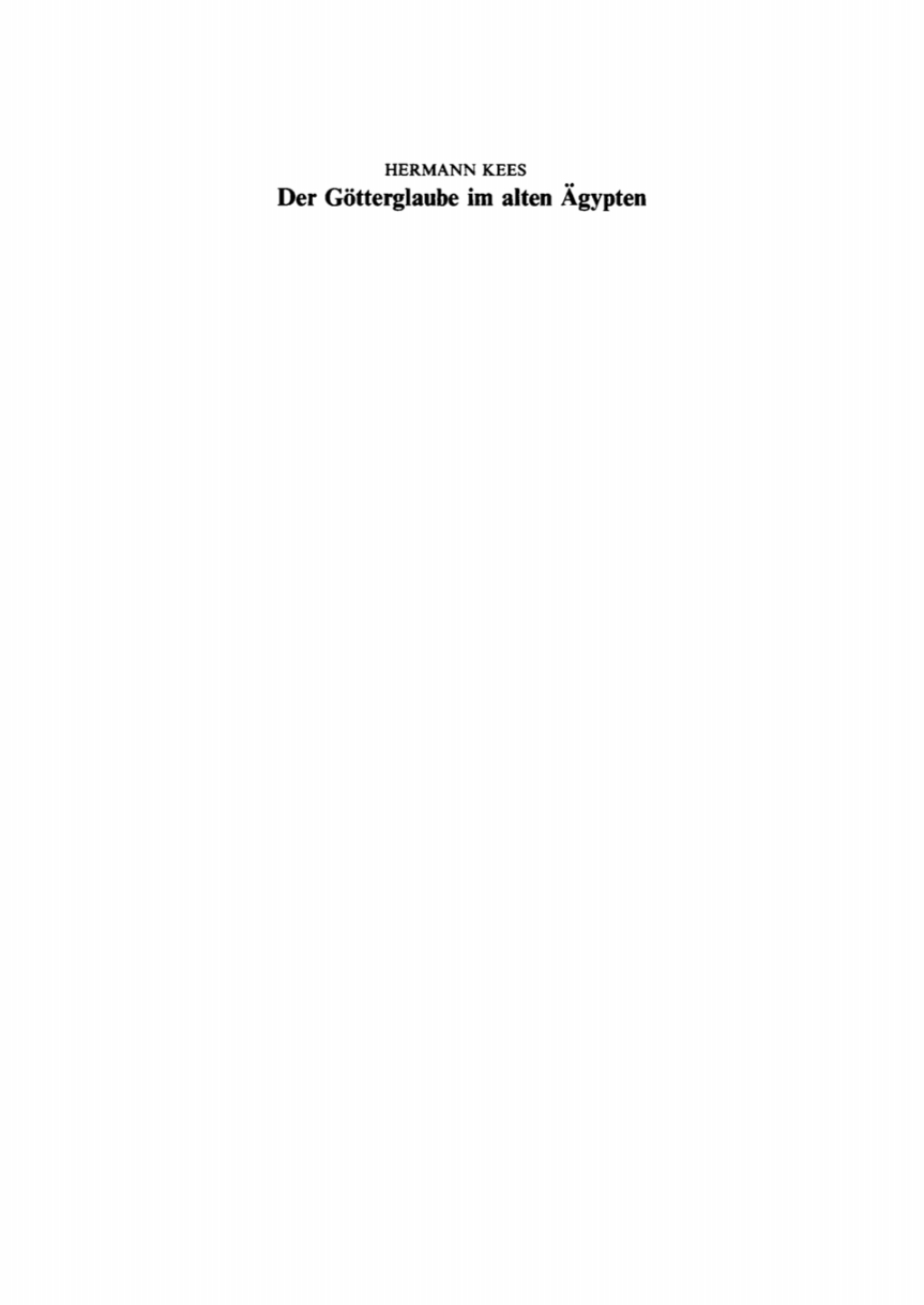Der Götterglaube im alten Agypten 3rd Edition