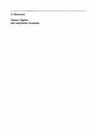 صورة الغلاف: Lineare Algebra und analytische Geometrie 1st edition 9783112470930