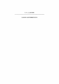 Cover image: Canon Arithmeticus 1st edition 9783112471357