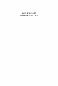 Cover image: Symbolstudien I–XIV 1st edition 9783112472439