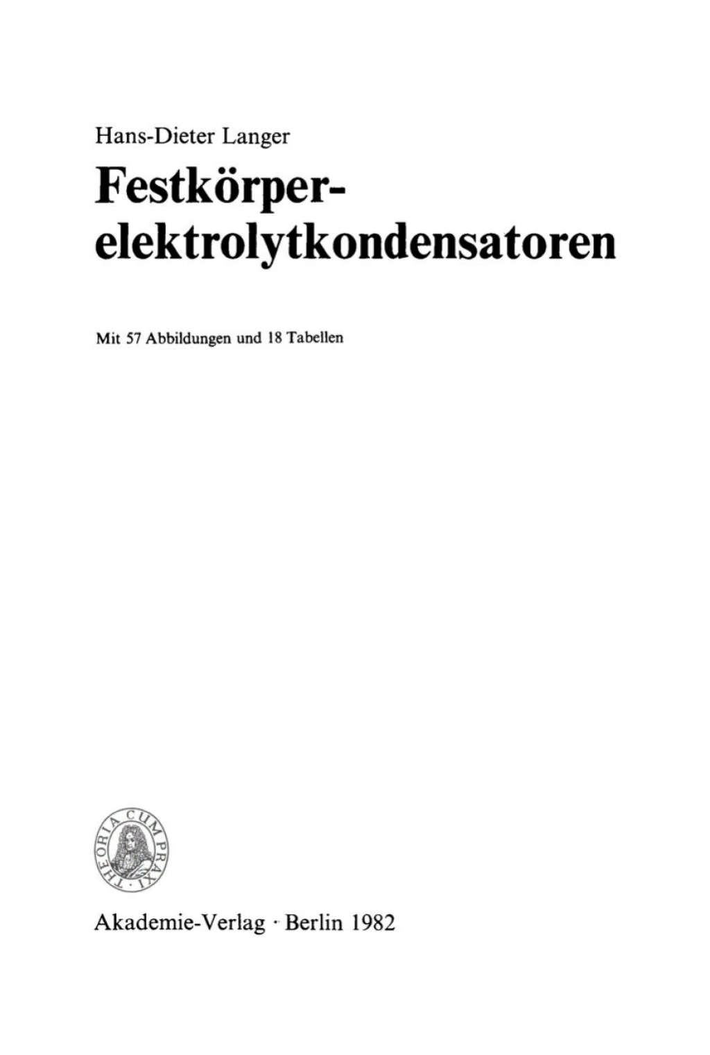 Festkörperelektrolytkondensatoren 1st Edition