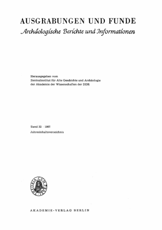 Imagen de portada: 1987 1st edition 9783112474457