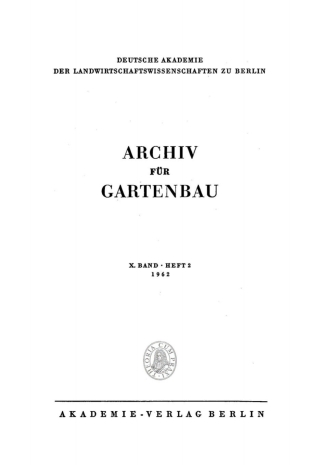 Cover image: 1962 1st edition 9783112474877