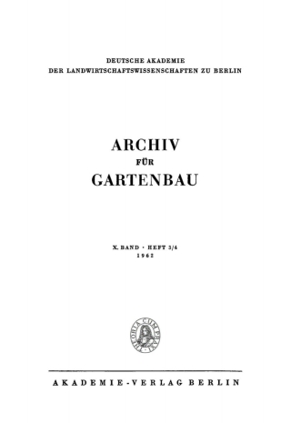 Cover image: 1962 1st edition 9783112474891