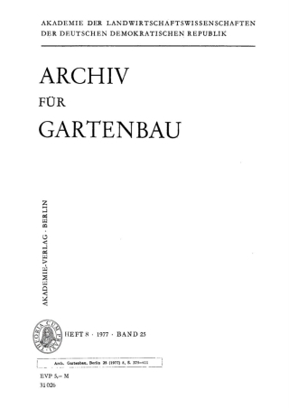 Cover image: 1977 1st edition 9783112475355