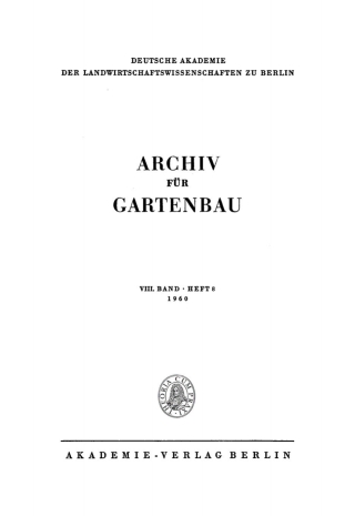 Cover image: 1960 1st edition 9783112475850