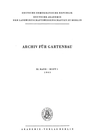 Cover image: 1963 1st edition 9783112475935