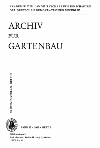 Cover image: 1985 1st edition 9783112476130