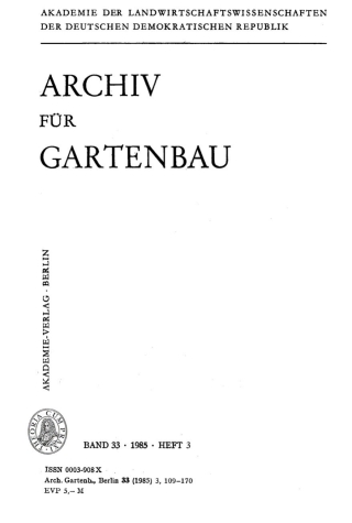 Imagen de portada: 1985 1st edition 9783112476154