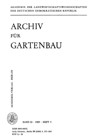 Titelbild: 1985 1st edition 9783112476178