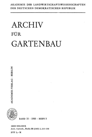 Imagen de portada: 1985 1st edition 9783112476192