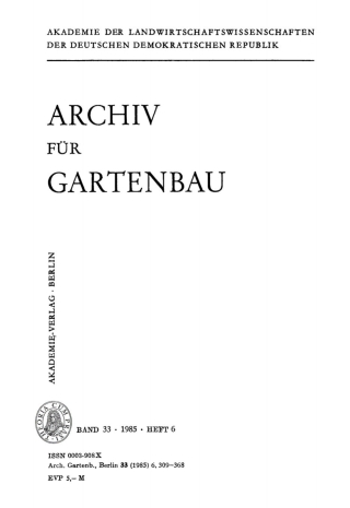 Titelbild: 1985 1st edition 9783112476215