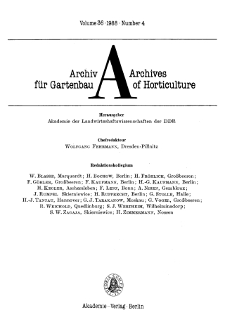 Immagine di copertina: 1988 1st edition 9783112476574