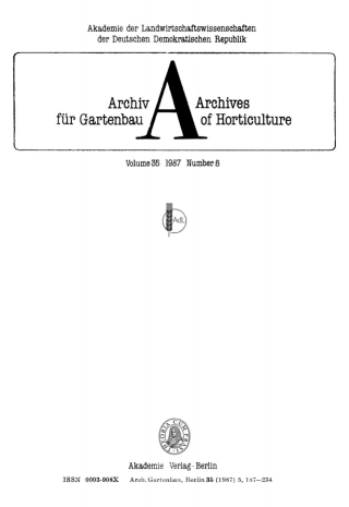 Cover image: 1987 1st edition 9783112476734