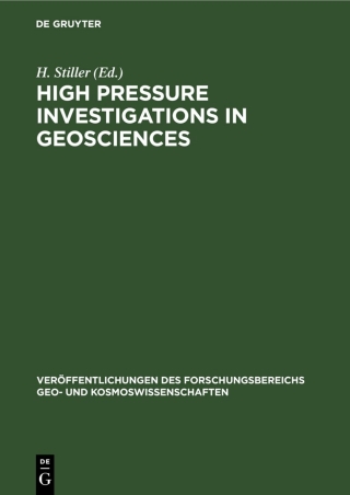 Cover image: High Pressure Investigations in Geosciences 1st edition 9783112476994