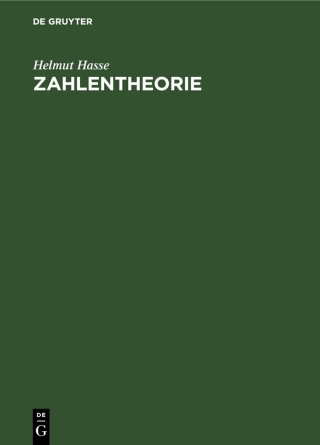 Cover image: Zahlentheorie 2nd edition 9783112478196