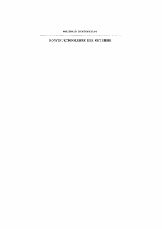 Cover image: Konstruktionslehre der Getriebe 1st edition 9783112480076