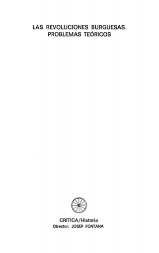 表紙画像: Las Revoluciones Burguesas. Problemas Teóricos 1st edition 9783112481639
