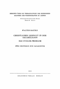 صورة الغلاف: Christliches Lehngut in der Sagareligion. Das Svoldr-Problem 1st edition 9783112482575
