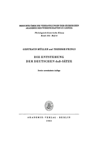 Cover image: Die Entstehung der deutschen daß-Sätze 2nd edition 9783112482896