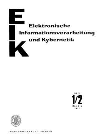 Cover image: Januar/Februar 1977 1st edition 9783112484838