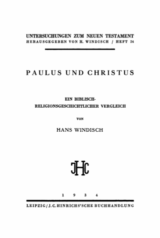 Imagen de portada: Paulus und Christus 1st edition 9783112486153