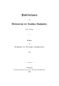 Imagen de portada: Publikationen des Börsenvereins der Deutschen Buchhändler. Band 16 1st edition 9783112486597
