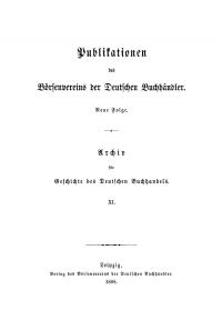 Imagen de portada: Publikationen des Börsenvereins der Deutschen Buchhändler. Band 11 1st edition 9783112486634