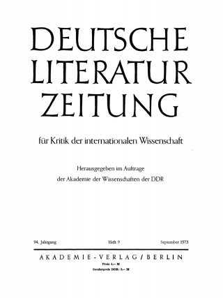 Cover image: September 1973 1st edition 9783112487976