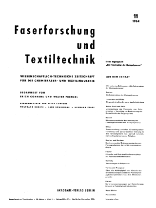 Imagen de portada: November 1964 1st edition 9783112488775