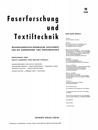 Imagen de portada: November 1968 1st edition 9783112489277