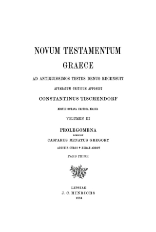 Imagen de portada: Prolegomena, Pars Prior 1st edition 9783112490532