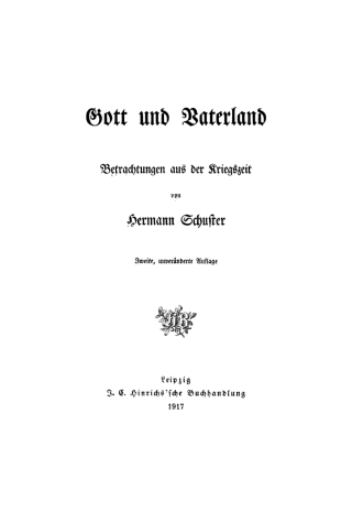 Imagen de portada: Gott und Vaterland 2nd edition 9783112490815