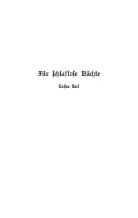 Cover image: C. Hilty: Für schlaflose Nächte. Teil 1 1st edition 9783112490952