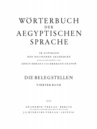 Omslagafbeelding: Die Belegstellen 1st edition 9783112491096