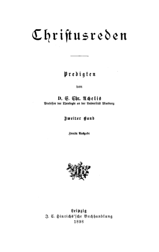 Imagen de portada: Predigten 2nd edition 9783112491812