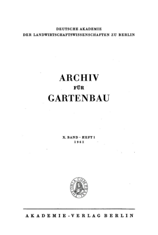 Imagen de portada: 1962 1st edition 9783112491911