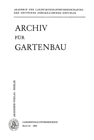 Imagen de portada: 1986 1st edition 9783112492413