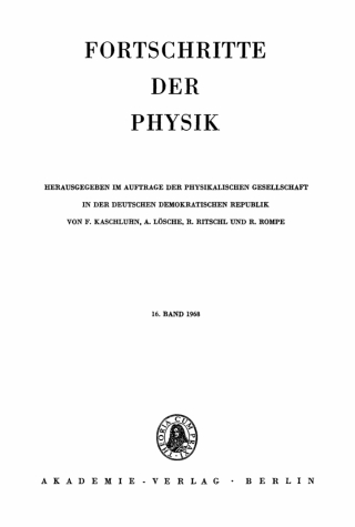 Imagen de portada: 1968 1st edition 9783112494875