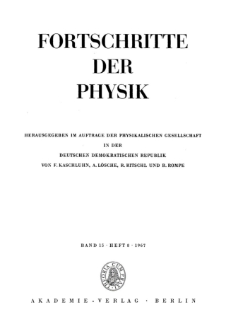 Immagine di copertina: 1967 1st edition 9783112496091