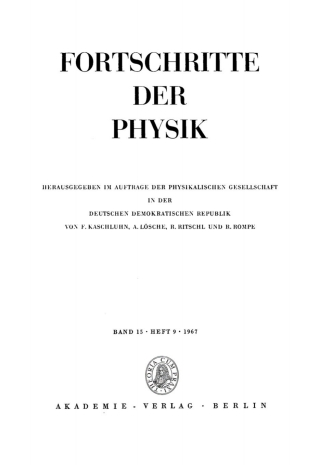 Imagen de portada: 1967 1st edition 9783112496114