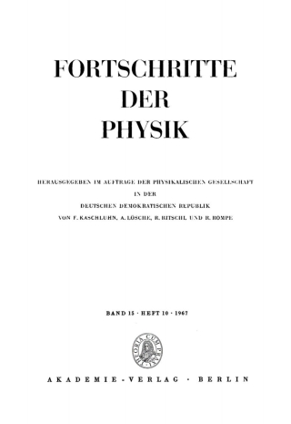 Imagen de portada: 1967 1st edition 9783112496138
