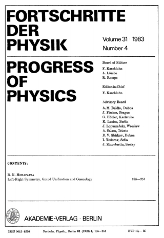 Cover image: 1983 1st edition 9783112497418